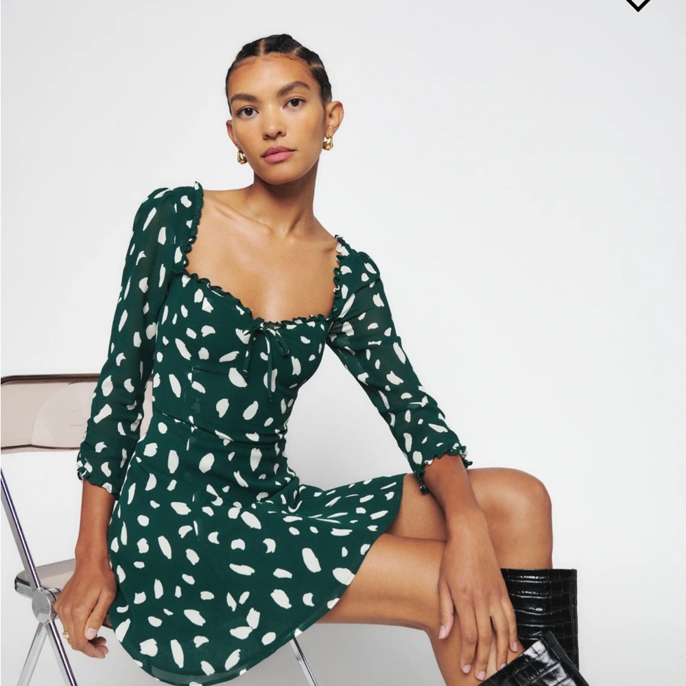 Reformation Remi Floral Long sleeve dress